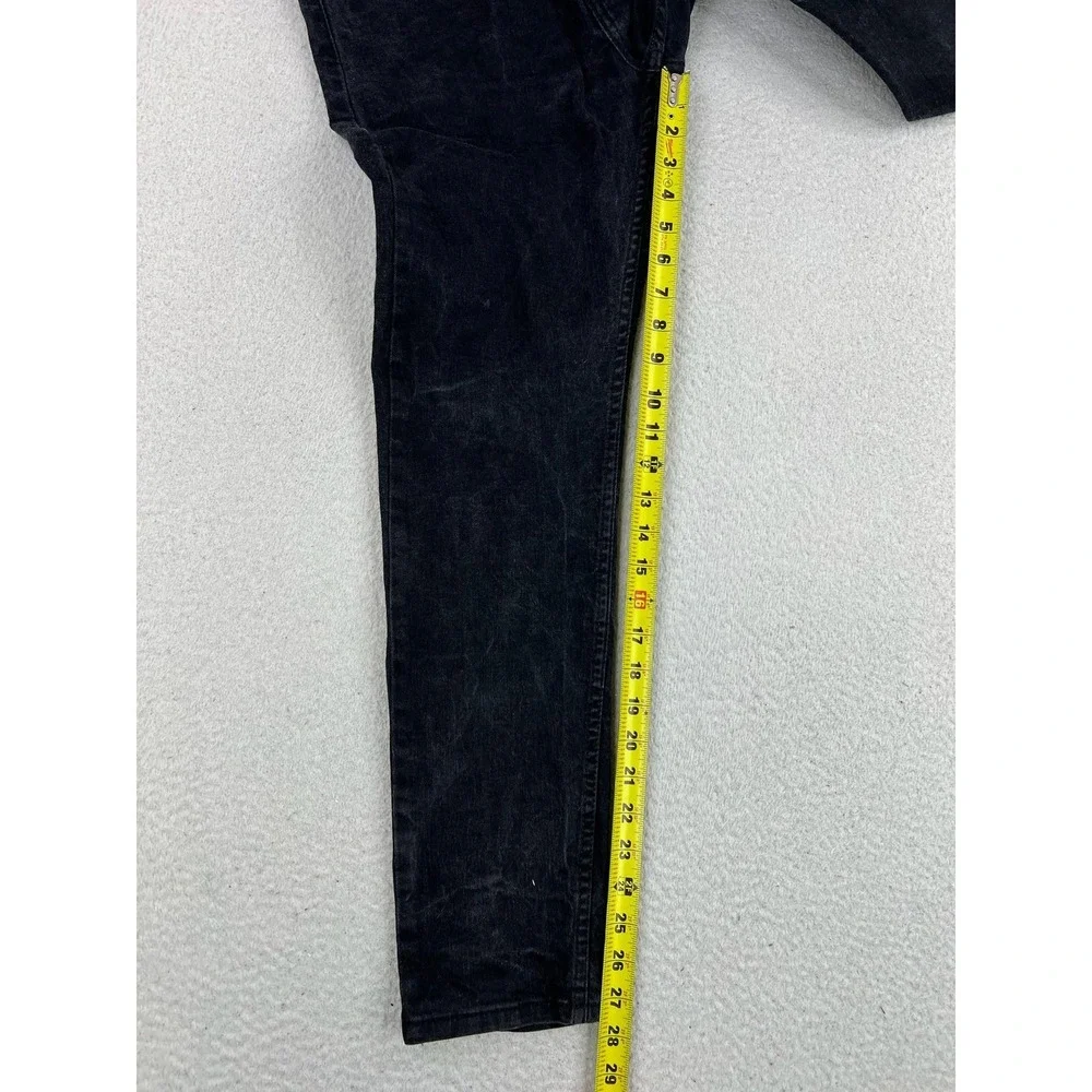 Levis 512 Jeans Mens 31x30 Black Slim Tapered Stretch Denim Charcoal Wash